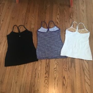 Lululemon power y tank - lot of 3. Size 8